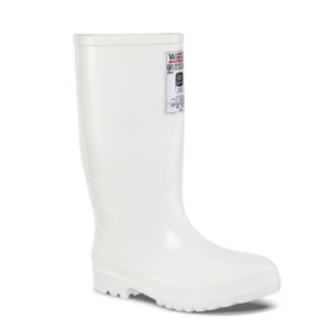 Bota seguridad cana alta blanca con y sin puntera
