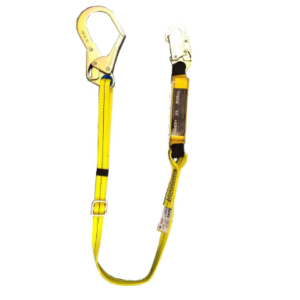 Eslinga sencilla con absorbedor regulable y gancho combinado