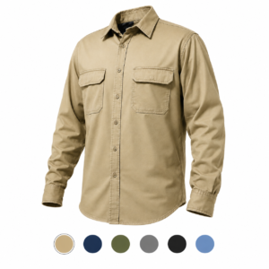 Camisa en dril manga larga